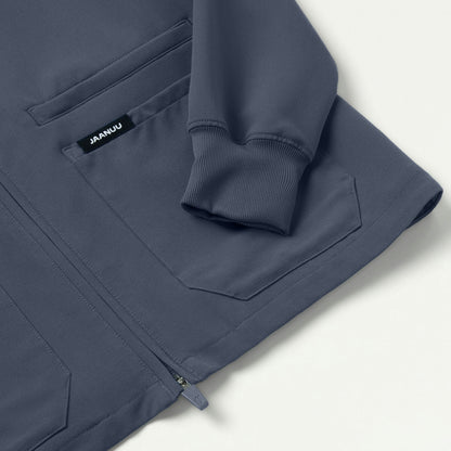 Ceri Essential 6-Pocket Scrub Jacket - Carbon Gray