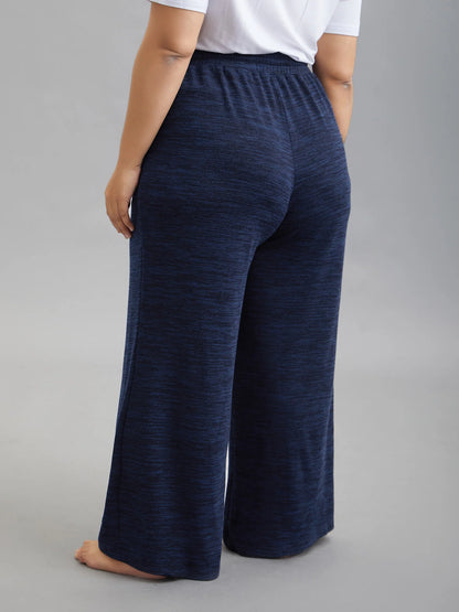 Heather Drawstring Loose Lounge Bottoms