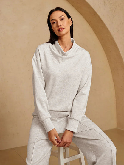 UltraSoft Long Sleeve Cowl Neck Sweatshirt