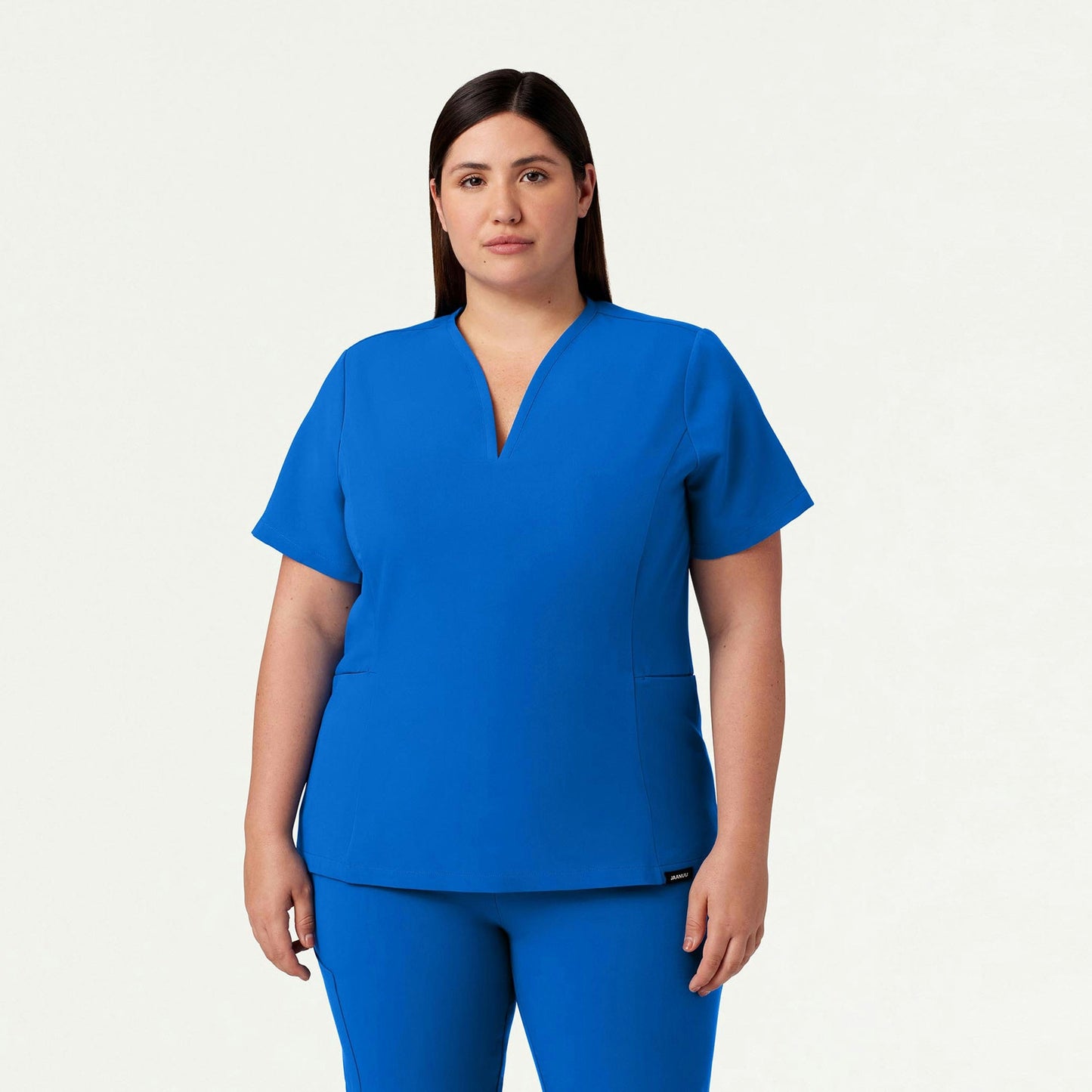 Calix Fit & Flare Scrub Top - Royal Blue