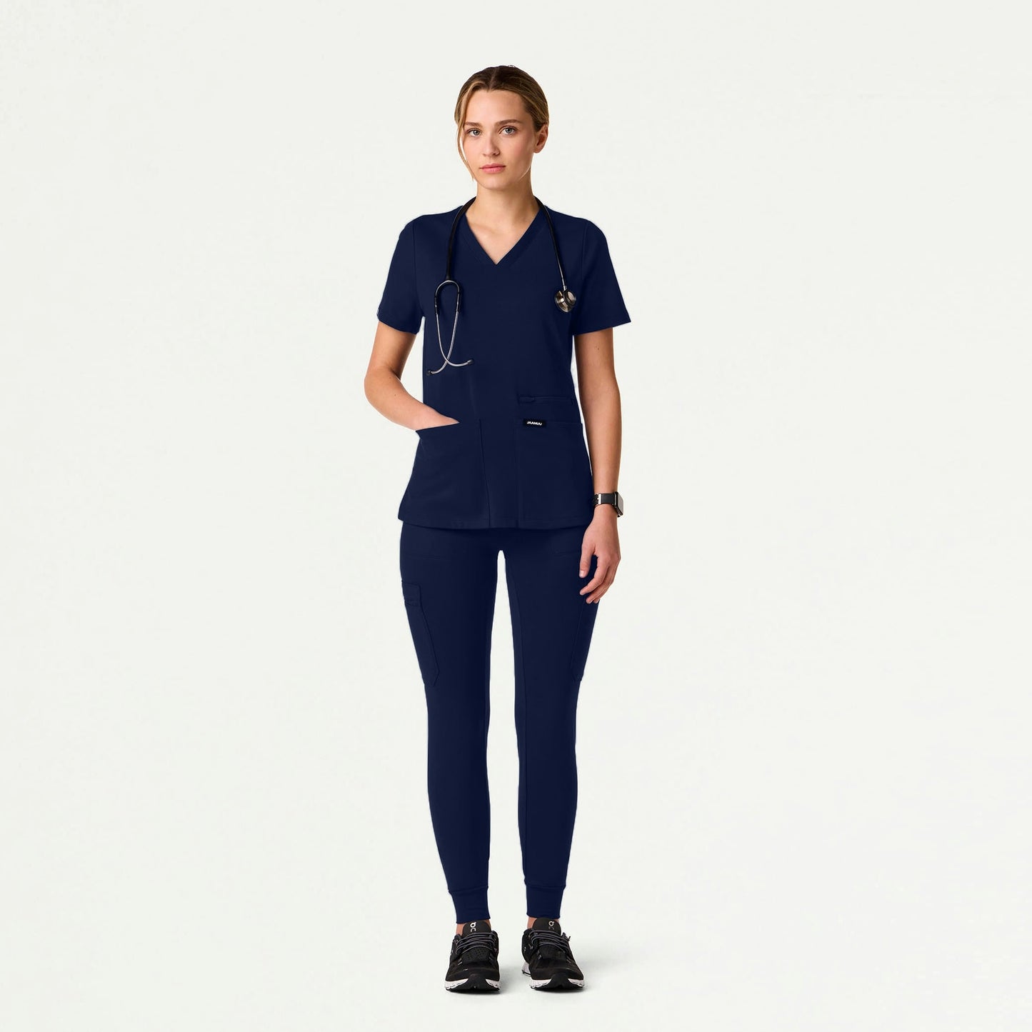 Kait 10-Pocket Skinny UltraSOFT Scrub Jogger - Midnight Navy