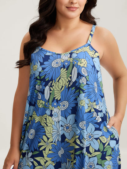 Vivid Groove Stretchy Adjustable Jumpsuit