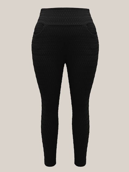Textured Wide waist Super Stretch Leggings