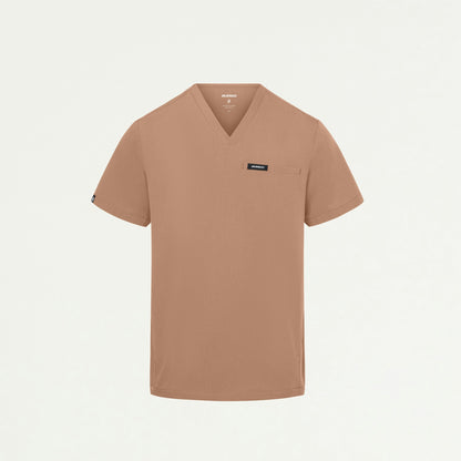 Platt 3-Pocket Scrub Top - Clay