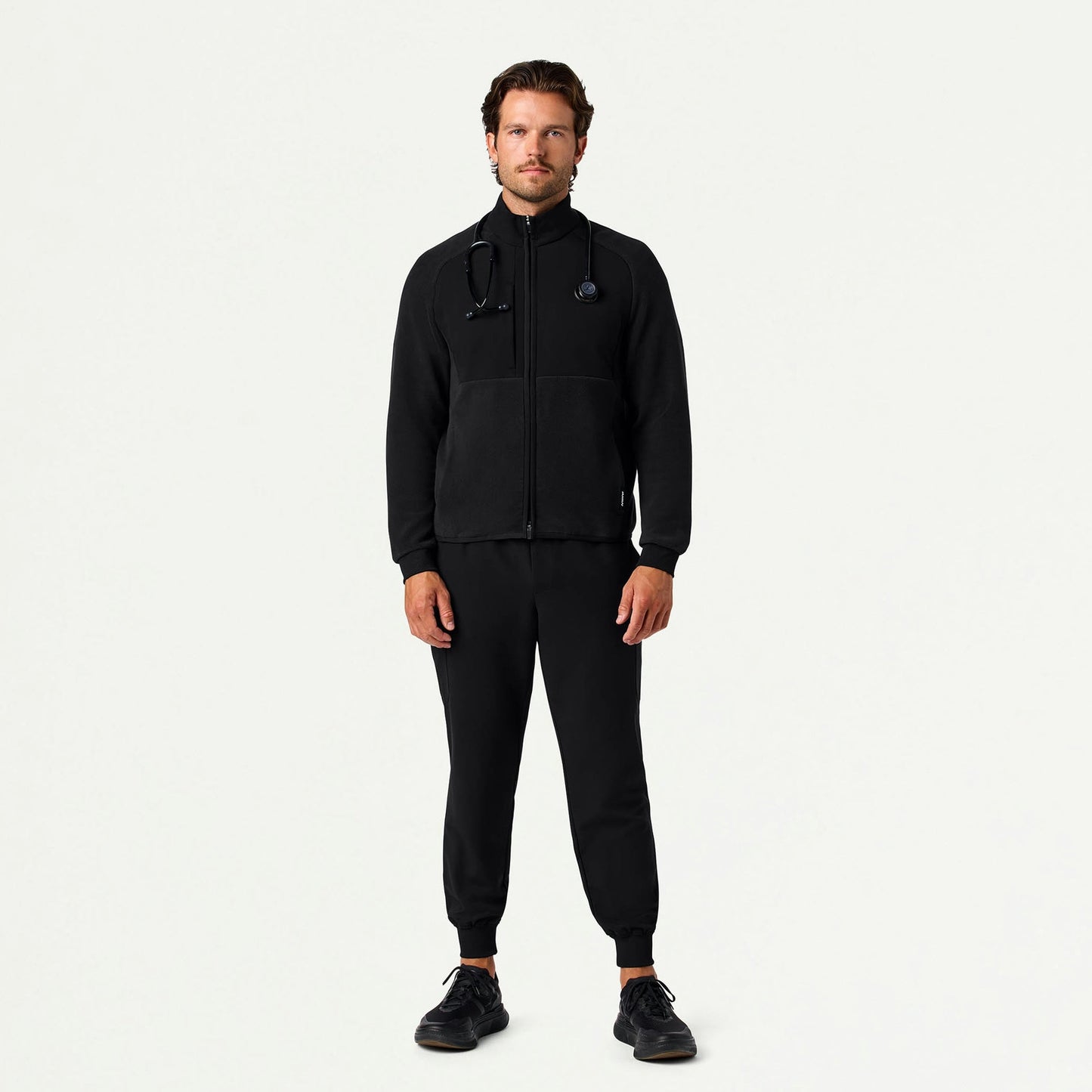 Cloud Hybrid Fleece Jacket - Black