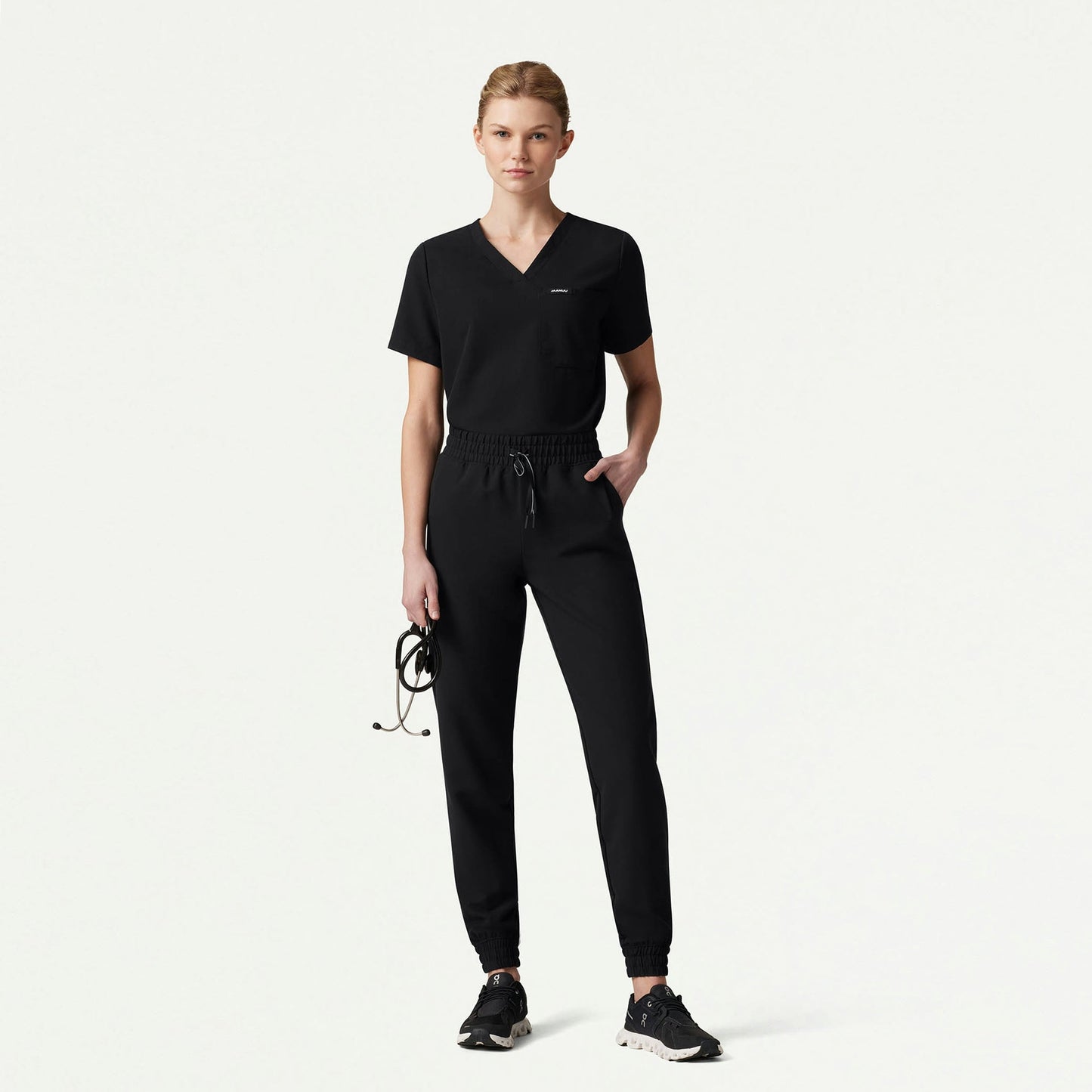 Kerr 365 High Waisted Scrub Jogger - Black
