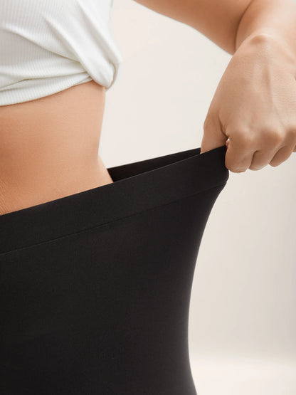 Scalloped Trim Stretchy Skinny-Fit Leggings