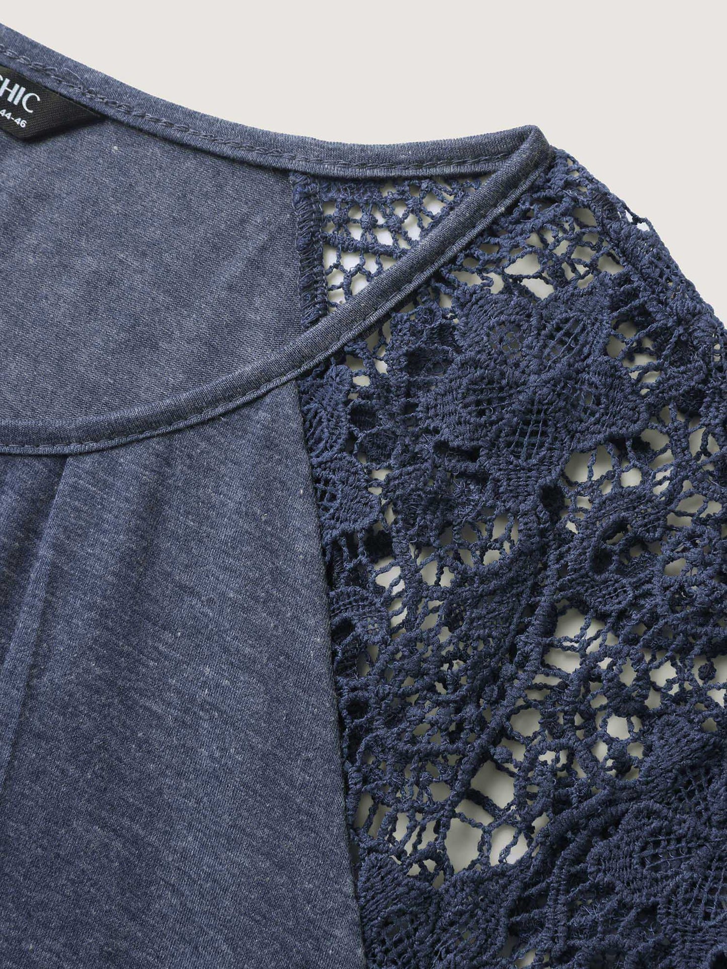 Bust-Comfort Lace Cut-Out Top