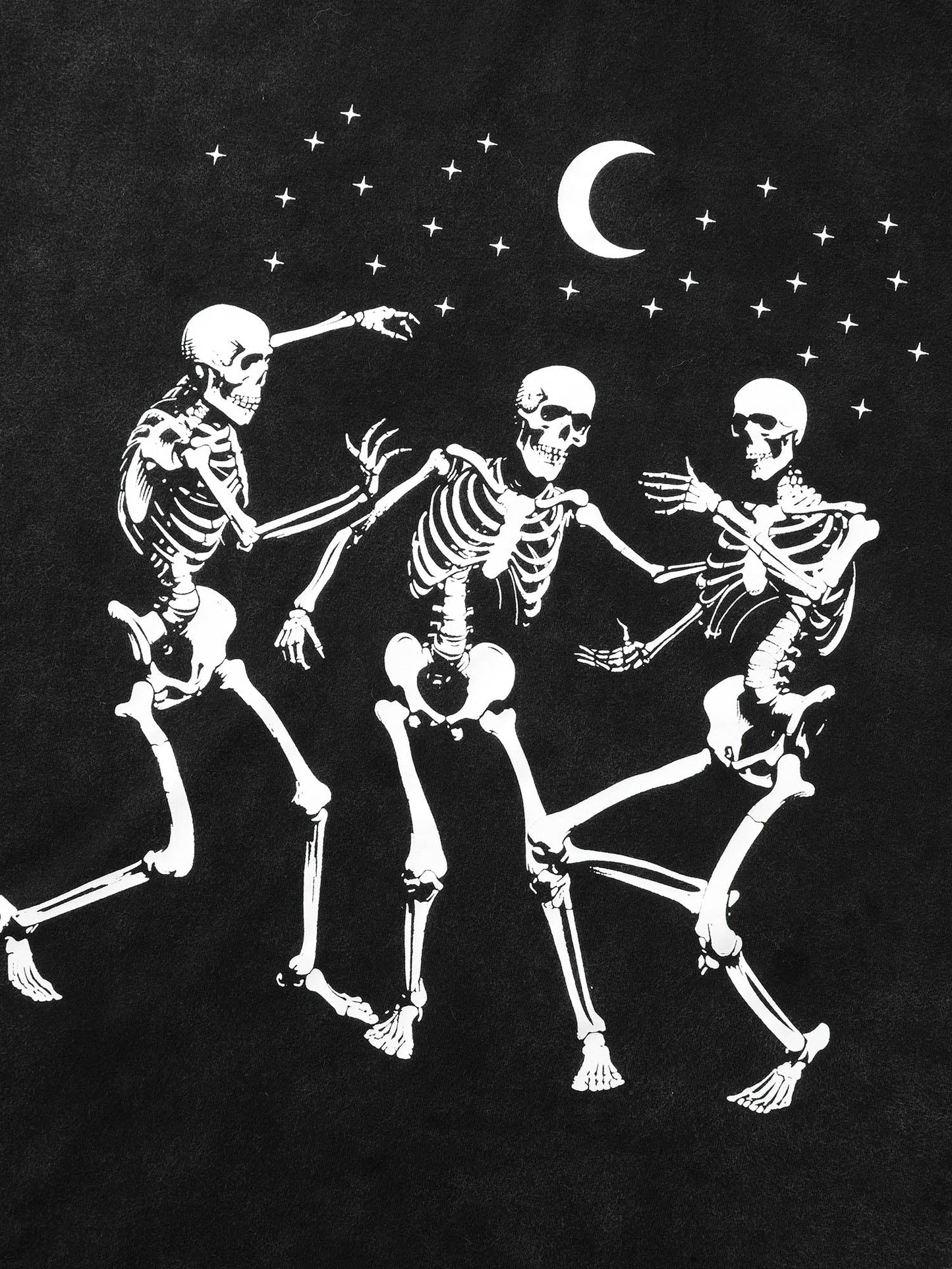 Dancing Skeletons Printed Crew Neck T-shirt