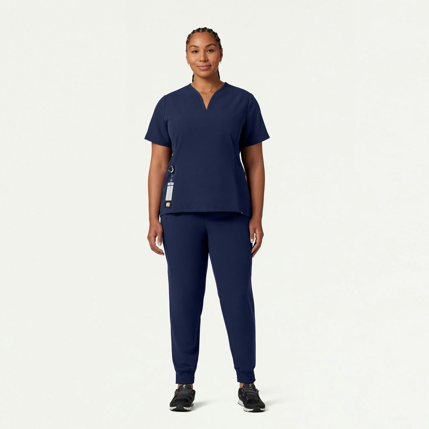 Silex Slim Knit-Waist Scrub Jogger - Midnight Navy
