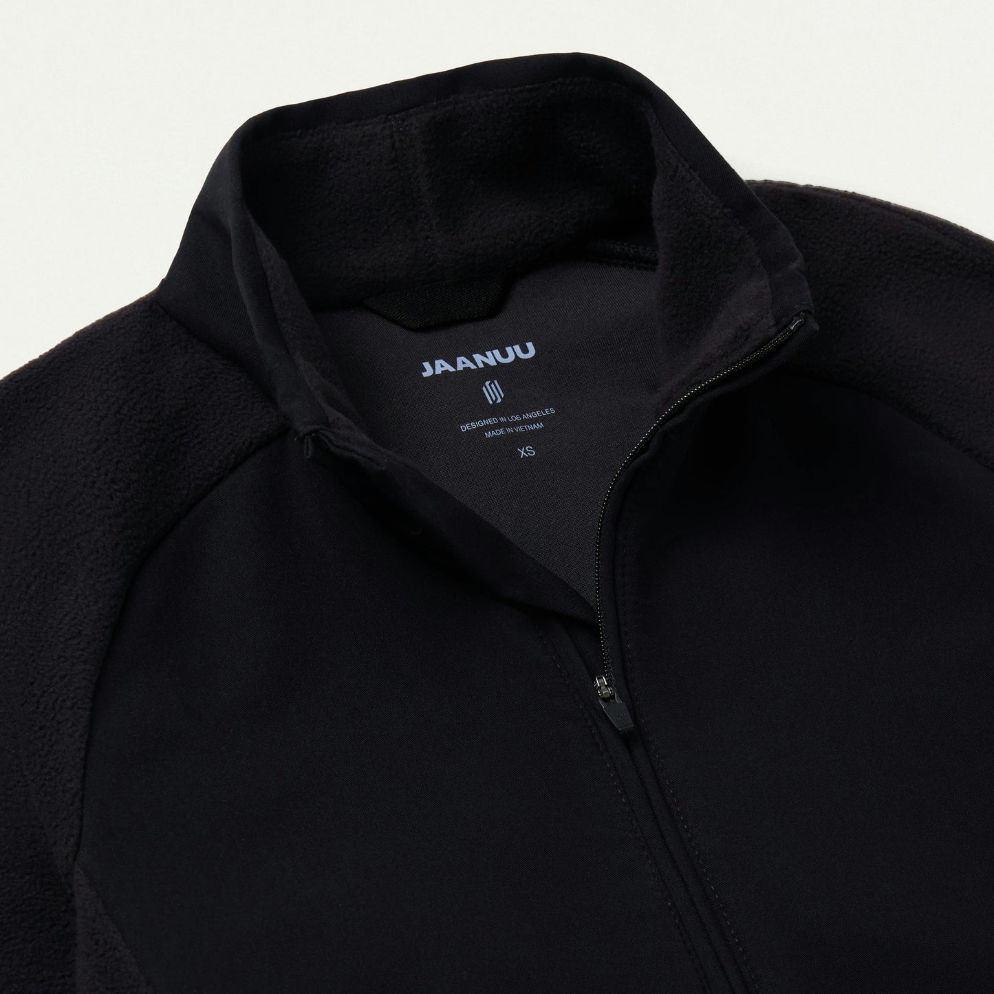 Cloud Hybrid Fleece Bomber Jacket - Black