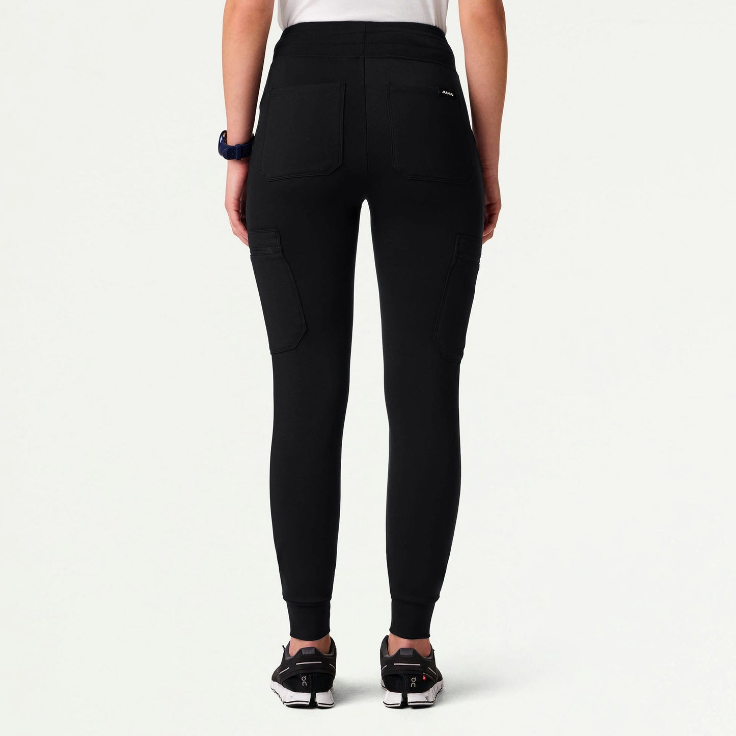 Kait 10-Pocket Skinny UltraSOFT Scrub Jogger - Black