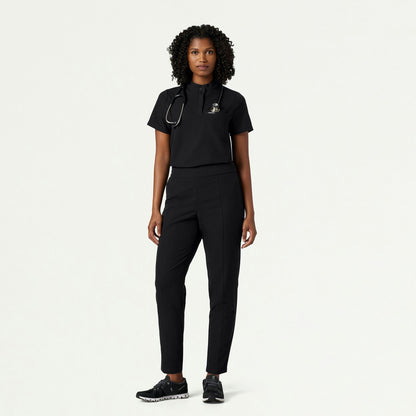 Lio Tapered 5-Pocket Scrub Pant - Black