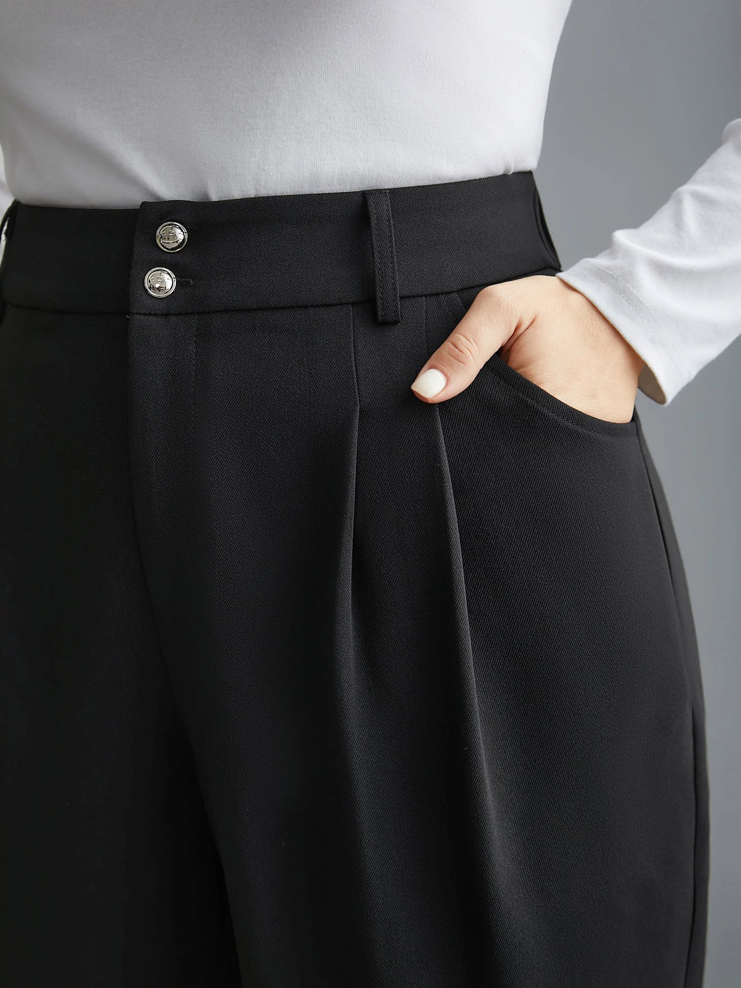 Double Buckle Straight Leg Pants