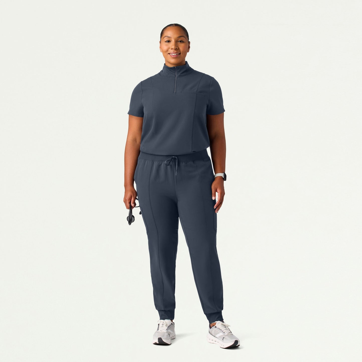 Liv Skinny 8-Pocket Scrub Jogger - Carbon Gray