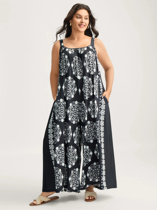 Sunkissed Stretchy Adjustable Strap Jumpsuit