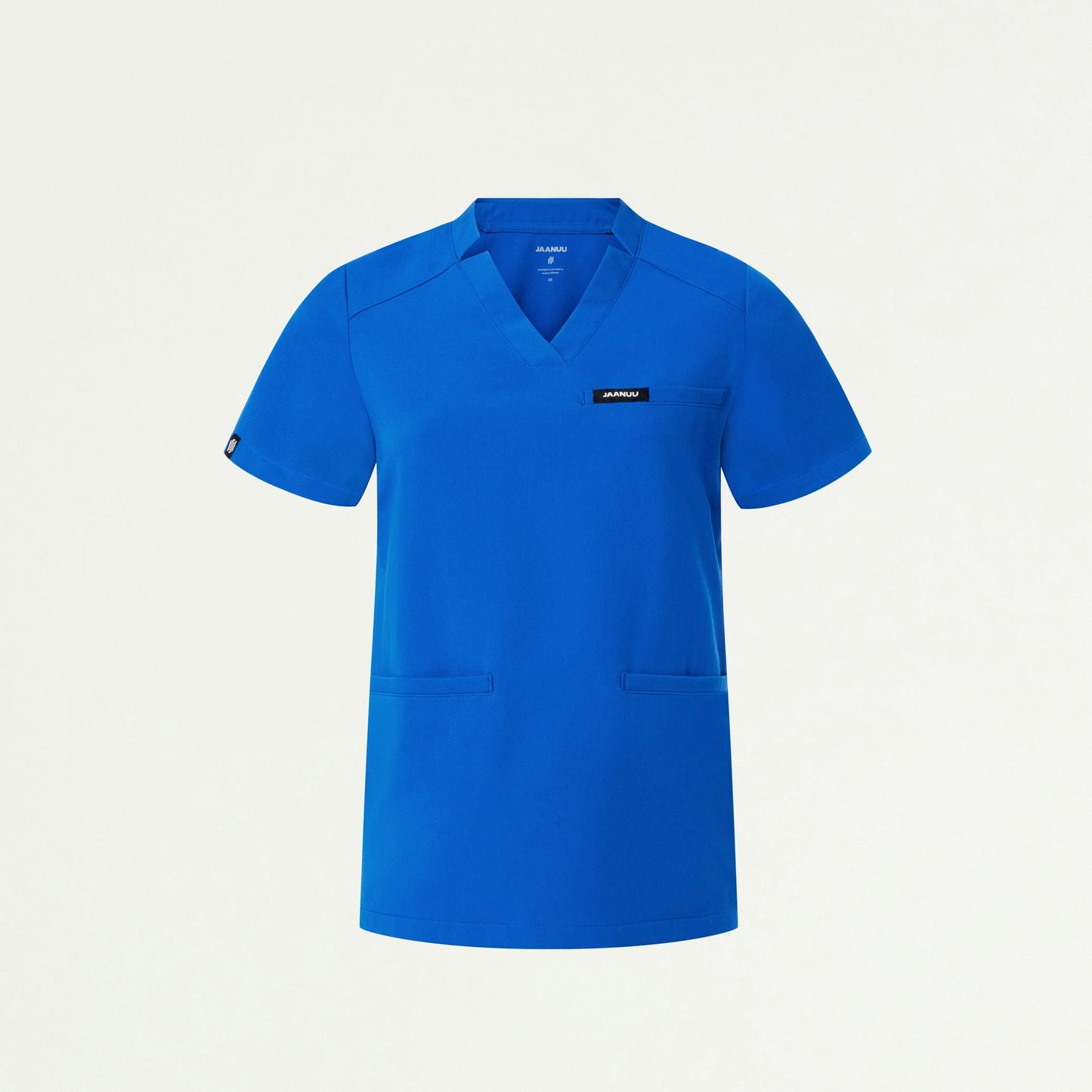 Helia Notched V-Neck Scrub Top - Royal Blue