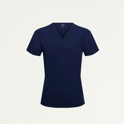 Carte Slim 2-Pocket Scrub Top - Midnight Navy