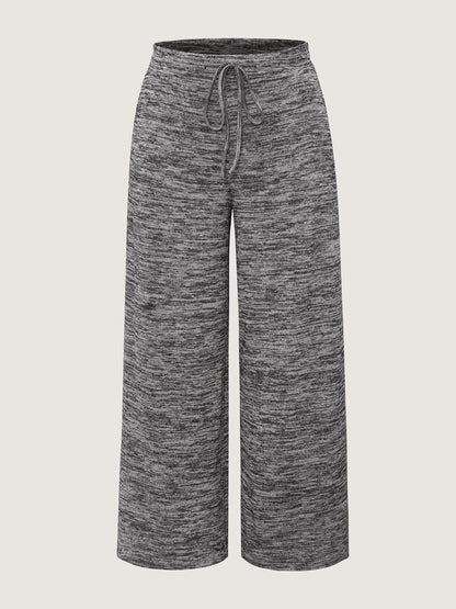 Heather Drawstring Loose Lounge Bottoms