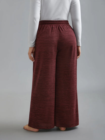 Heather Drawstring Loose Lounge Bottoms