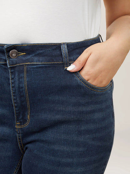 Bootcut Very Stretchy Mid Rise Medium Wash Sculpt Waist Jeans