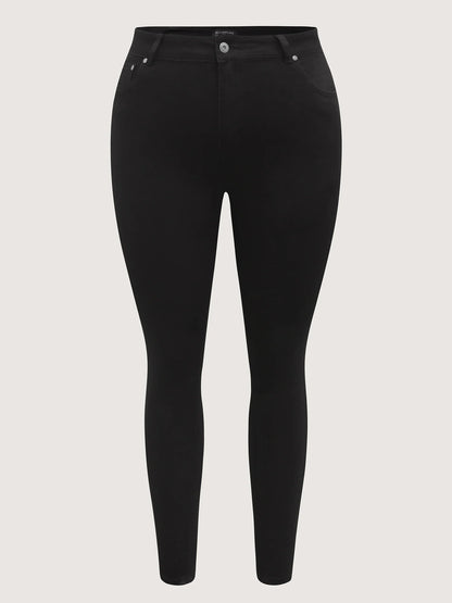 Skinny Very Stretchy High Rise Black Wash Sculpt Waist Jeans