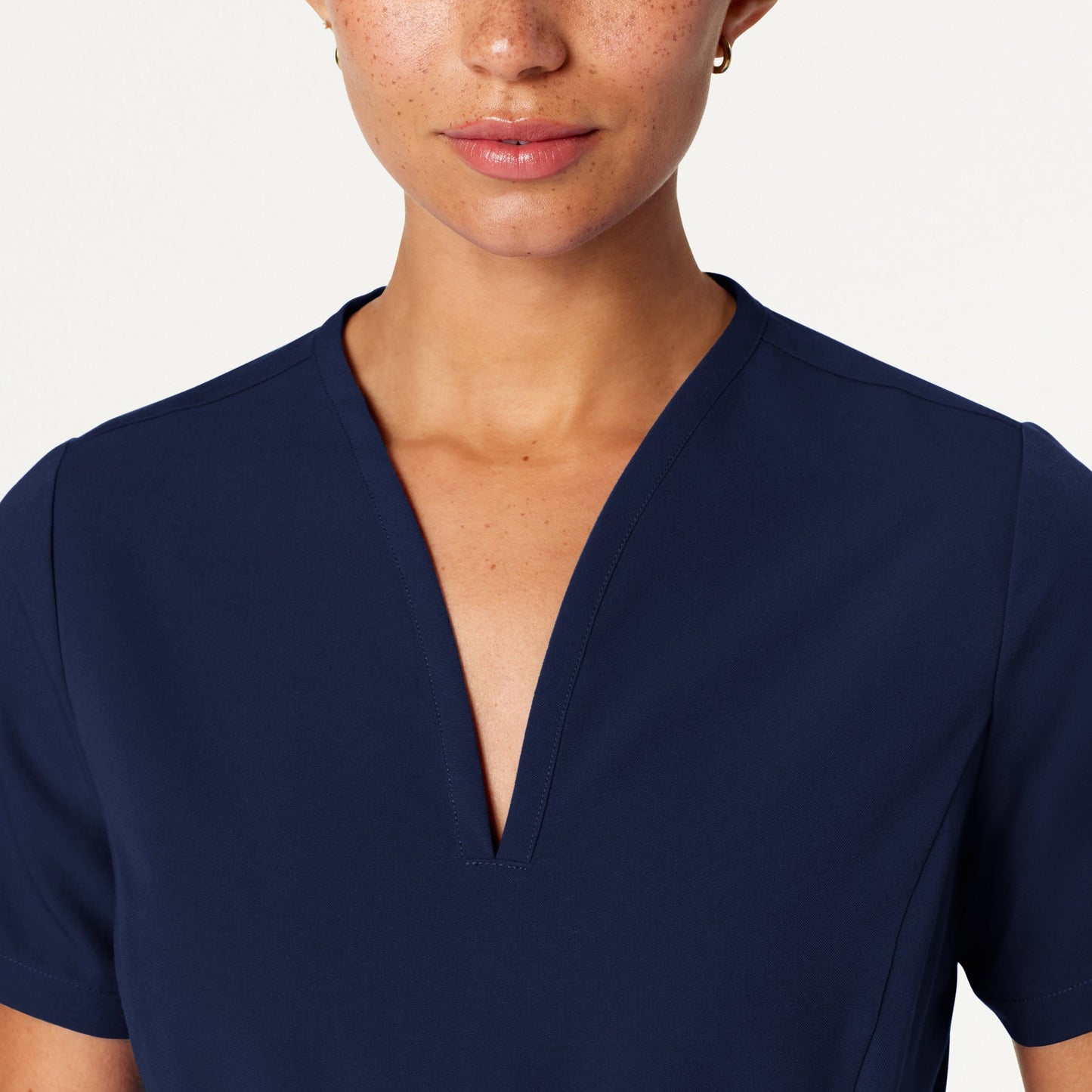 Calix Fit & Flare Scrub Top - Midnight Navy
