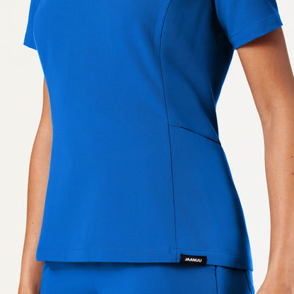 Calix Fit & Flare Scrub Top - Royal Blue