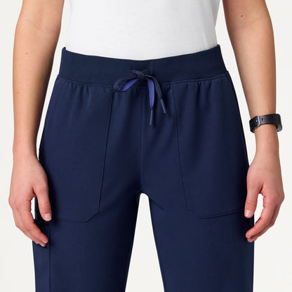 Xenos Cargo Knit-Waist Scrub Pant - Midnight Navy
