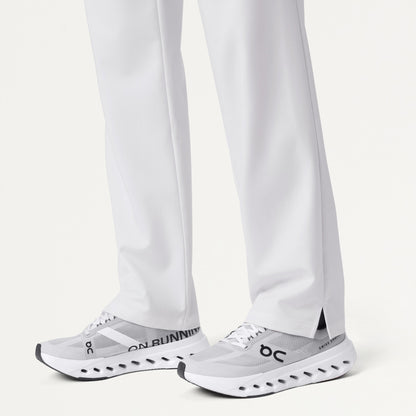 Xenos Cargo Knit-Waist Scrub Pant - White