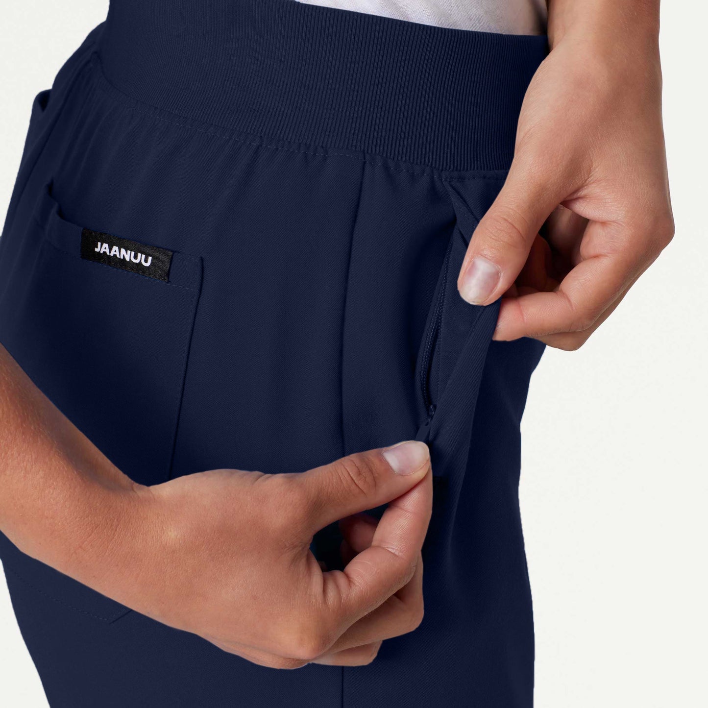 Silex Slim Knit-Waist Scrub Jogger - Midnight Navy