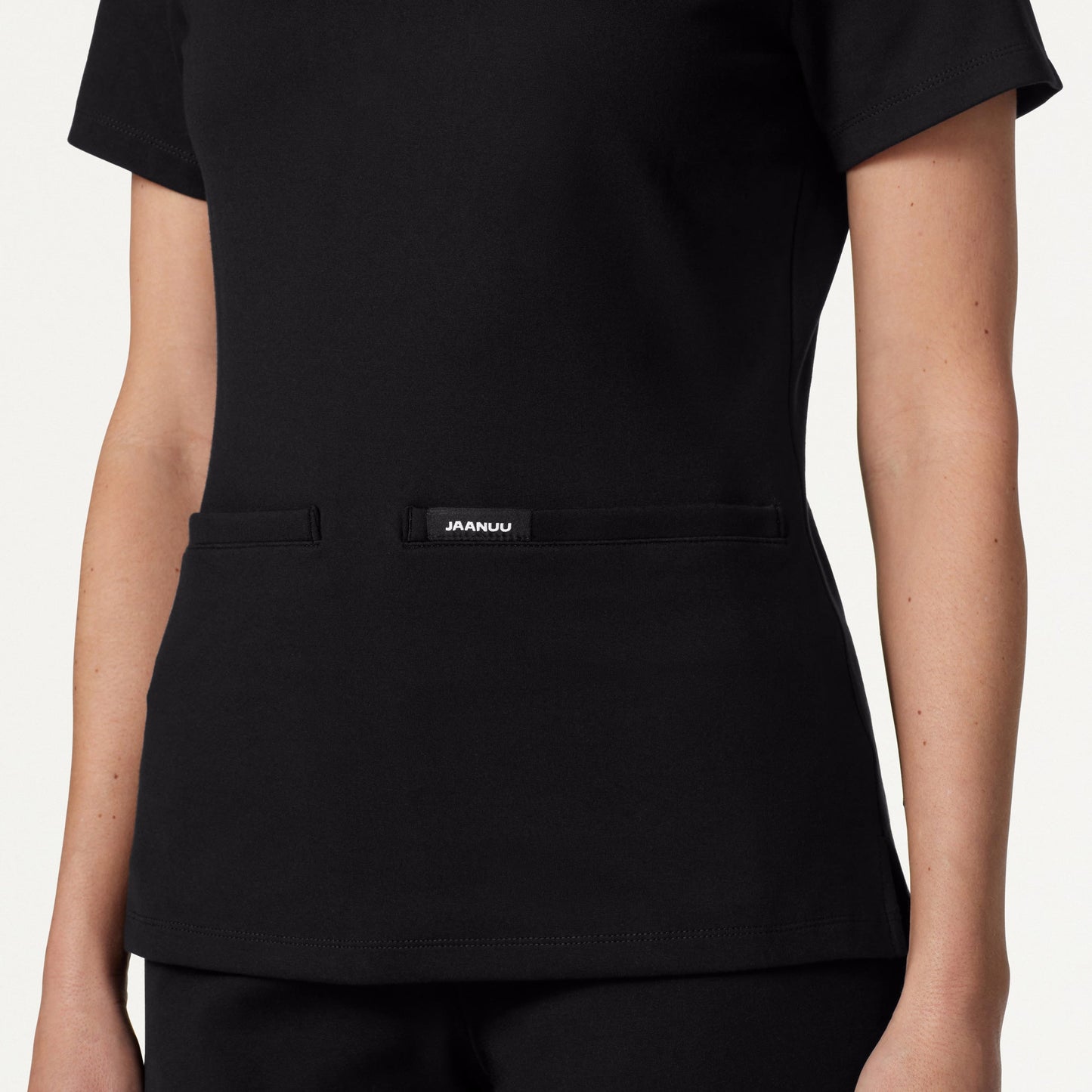 Cesi Slim UltraSOFT Scrub Top - Black