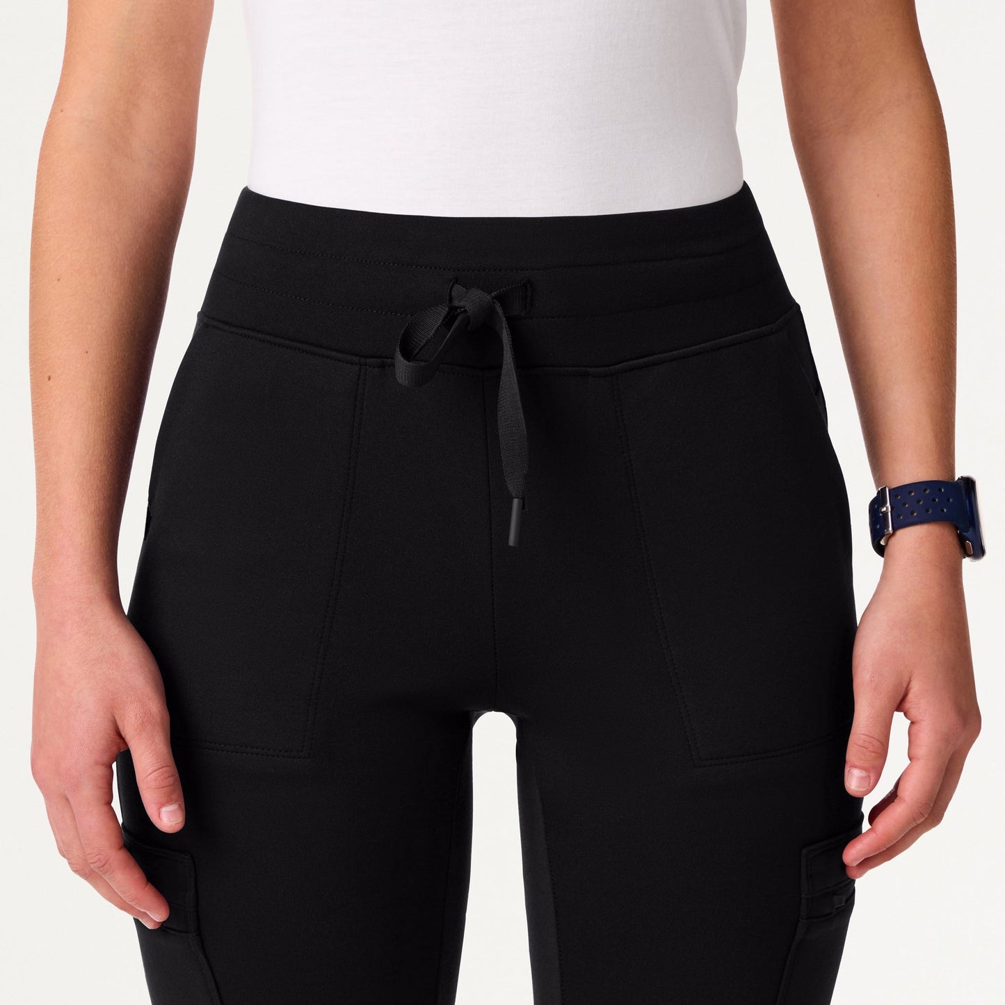 Kait 10-Pocket Skinny UltraSOFT Scrub Jogger - Black