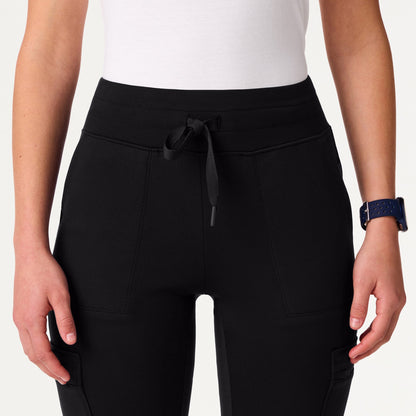 Kait 10-Pocket Skinny UltraSOFT Scrub Jogger - Black