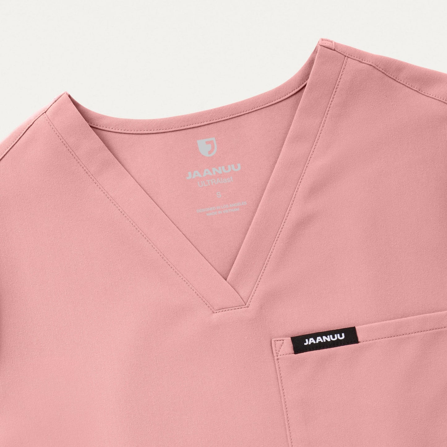 Rhena Essential 1-Pocket Scrub Top - Mauve