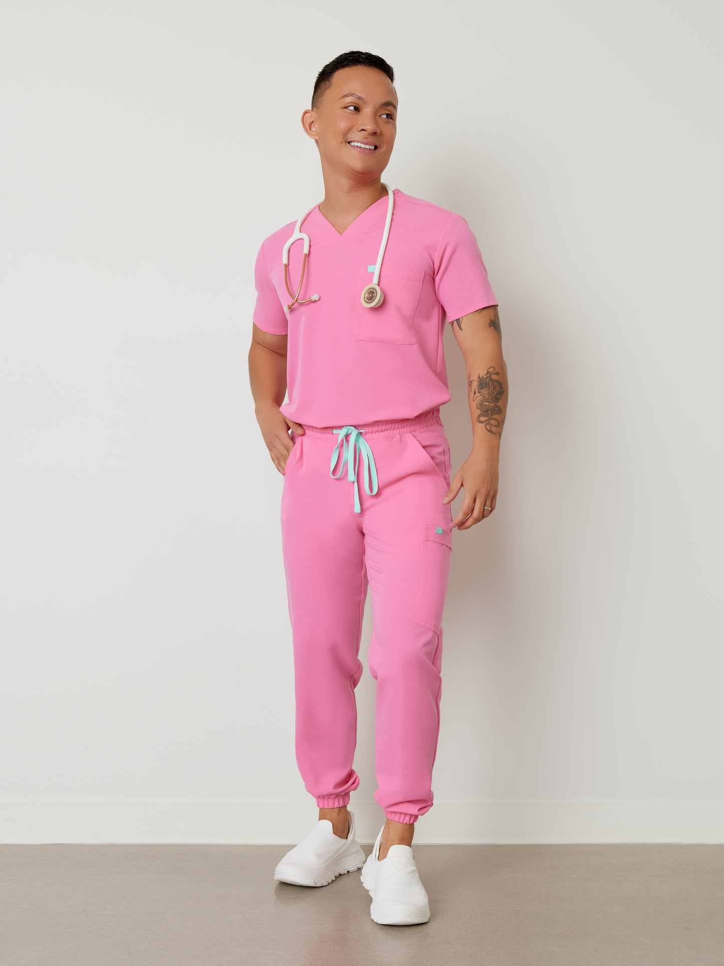 WILLIAM RE-GARDE™ - BUBBLE PINK - Men's Jogger Pants - SILVADUR™ - Final Sale