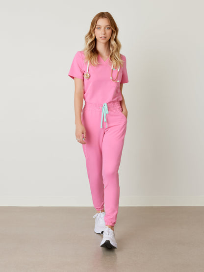 ROSIE RE-GARDE™ - BUBBLE PINK - Jogger Scrub Pants - SILVADUR™ - Final Sale