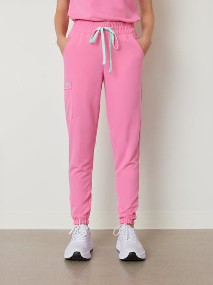 ROSIE RE-GARDE™ - BUBBLE PINK - Jogger Scrub Pants - SILVADUR™ - Final Sale