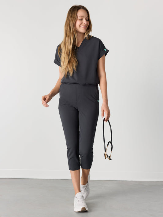 EVA RE-GARDE™ - CHARCOAL - 7/8 Scrub Pants - SILVADUR™