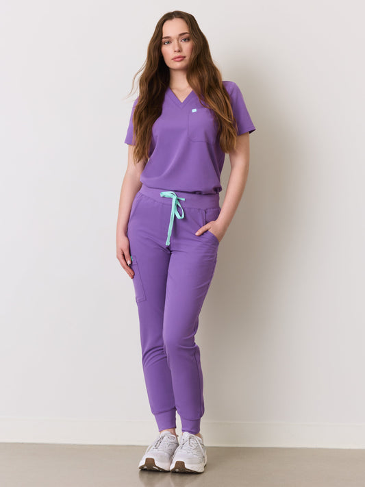 DEMI RE-GARDE™ - ROYAL LILAC - Jogger Scrub Pants - SILVADUR™