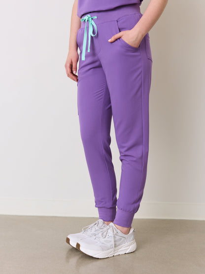 DEMI RE-GARDE™ - ROYAL LILAC - Jogger Scrub Pants - SILVADUR™