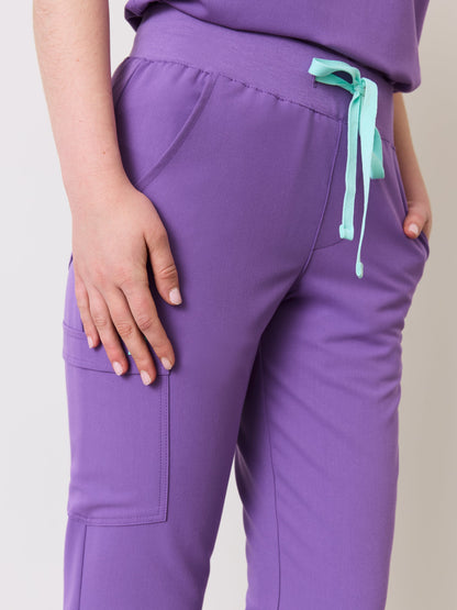 DEMI RE-GARDE™ - ROYAL LILAC - Jogger Scrub Pants - SILVADUR™