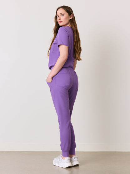 DEMI RE-GARDE™ - ROYAL LILAC - Jogger Scrub Pants - SILVADUR™