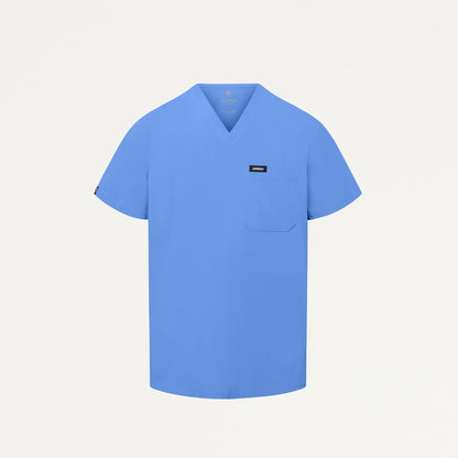 Holmes UltraLITE™ 1-Pocket Scrub Top - Ceil Blue