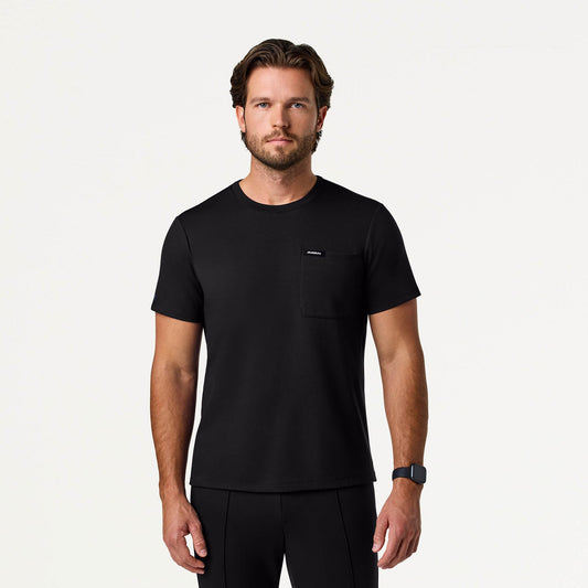 Finn Crewneck UltraSOFT Scrub Top - Black