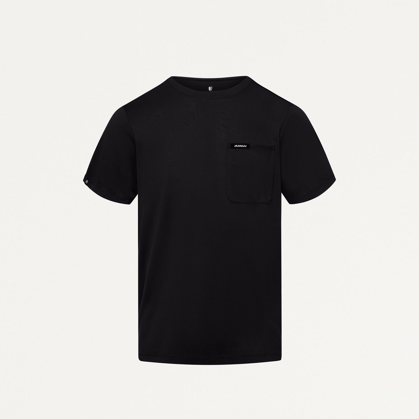 Finn Crewneck UltraSOFT Scrub Top - Black