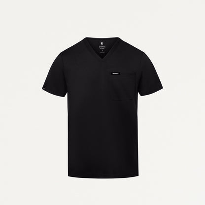 Asher Slim UltraSOFT Scrub Top - Black