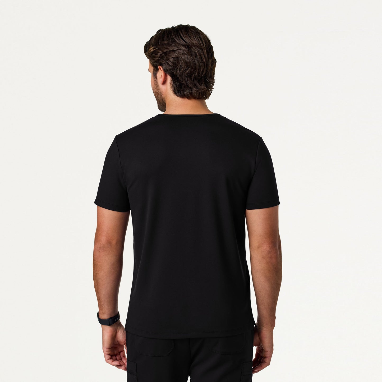 Asher Slim UltraSOFT Scrub Top - Black