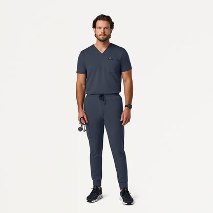 Asher Slim UltraSOFT Scrub Top - Carbon Gray