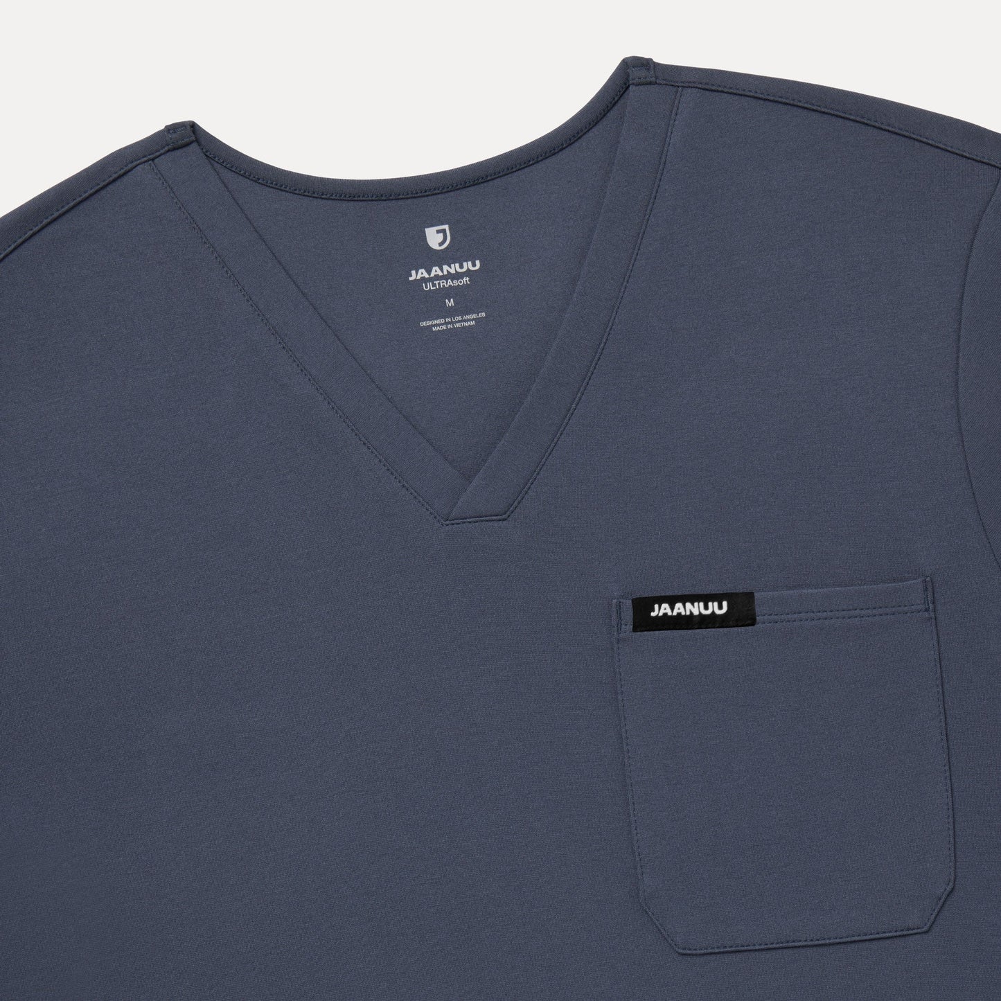 Asher Slim UltraSOFT Scrub Top - Carbon Gray